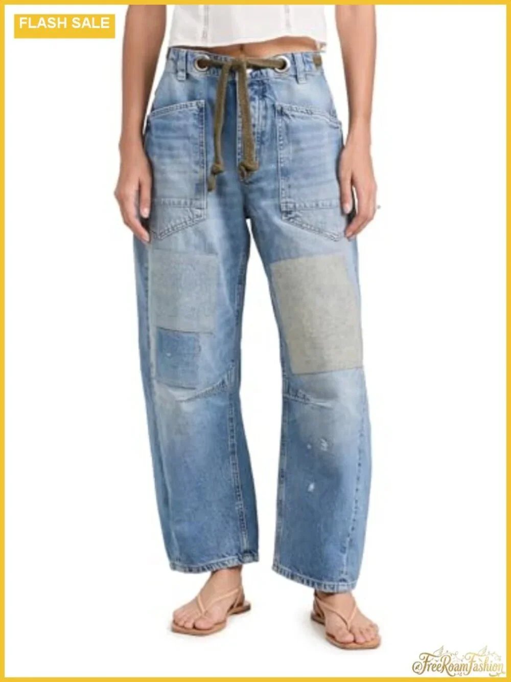 Free People Moxie Low Slung Pull-On Barrel